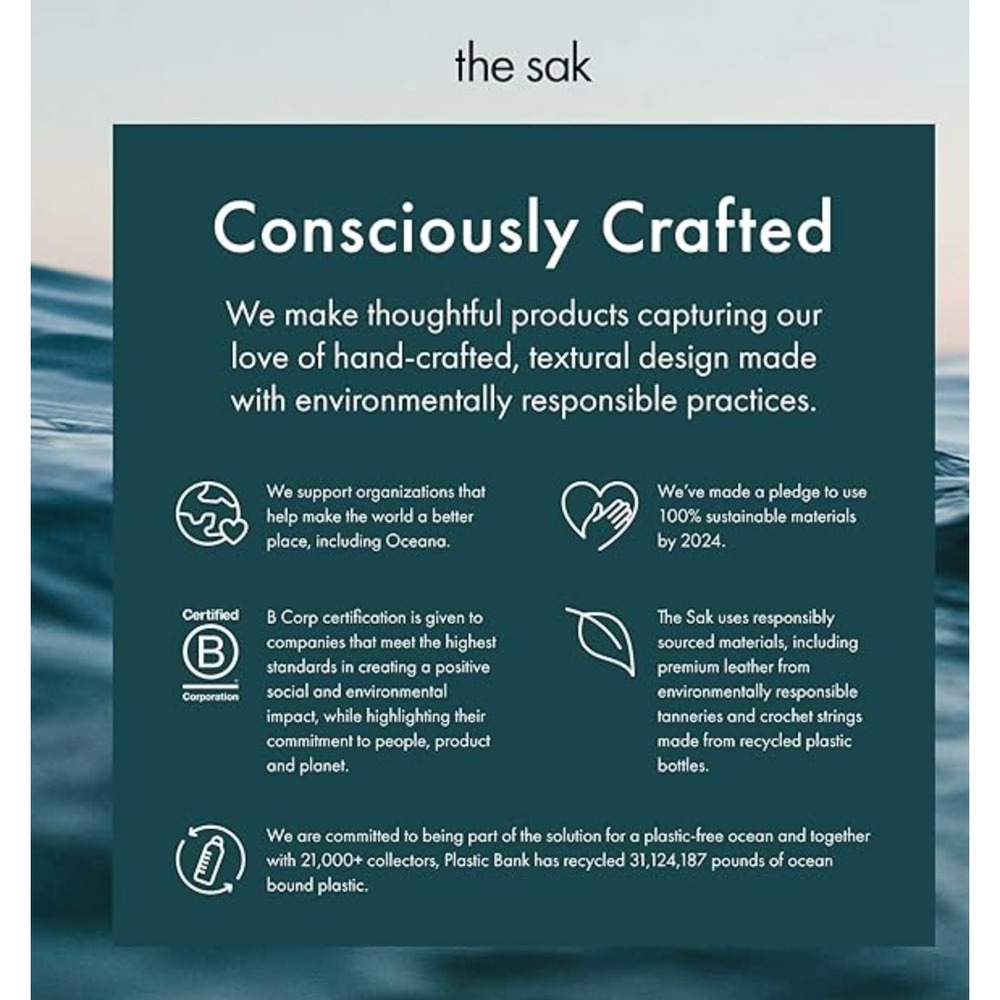 The Sak Sequoia Hobo Bag Vintage Coral Leather Shoulder Bag 107136 NEW - Picture 8 of 8